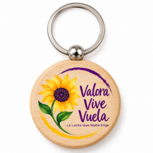Llavero madera Valora Vive Vuela